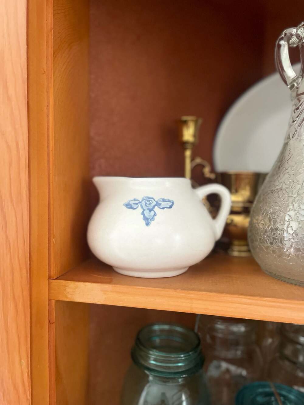 Vintage Pfaltzgraff Yorktowne Stoneware Creamer / Gravy Pitcher